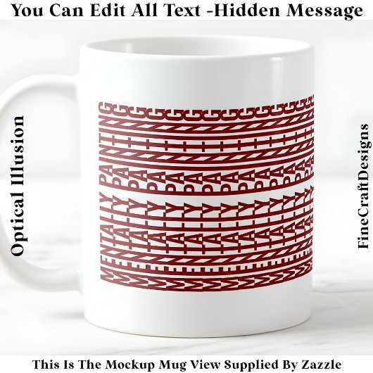 Mug Message Caché Pour Tout Loisir, Mentalement 106M