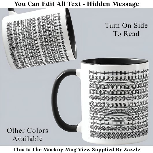 Mug Message Caché Walking Addict Drôle Original 111B