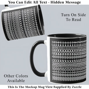 Mug Message Caché Walking Addict Drôle Original 111W