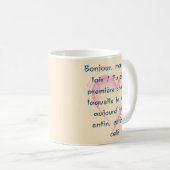 Mug message d’amour pour elle et lui (Devant droit)