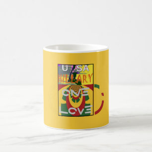 Mug Message d'amour dans l'art d'impression de couleur