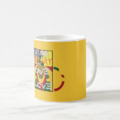 Mug Message d'amour dans les couleurs de Rasta Imprime (Devant droit)
