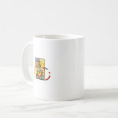 Mug Message d'amour dans les couleurs de Rasta Imprime (Devant gauche)