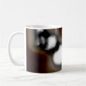 Mug Message dans une bouteille : Brown Abstrait, Turqu (Gauche)