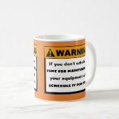 Mug Message d'avertissement drôle de citation (Devant droit)