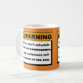 Mug Message d'avertissement drôle de citation (Devant gauche)