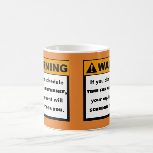 Mug Message d'avertissement drôle de citation (Centre)