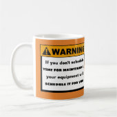 Mug Message d'avertissement drôle de citation (Gauche)
