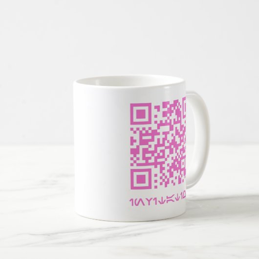 Mug Message de code QR pour HOCO date.b (Devant droit)