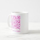 Mug Message de code QR pour HOCO date.b (Devant gauche)