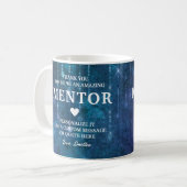 Mug Message de coeur du mentor Merci Personnalisé (Devant gauche)