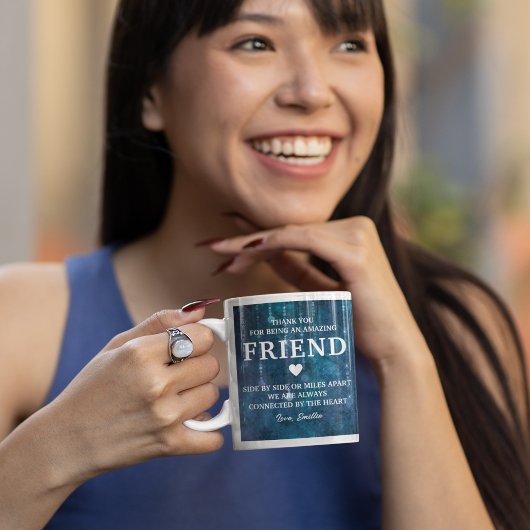 Mug Message de coeur Merci fille Personnalisé