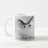 Mug Message de domination du monde, visage expressif (Gauche)