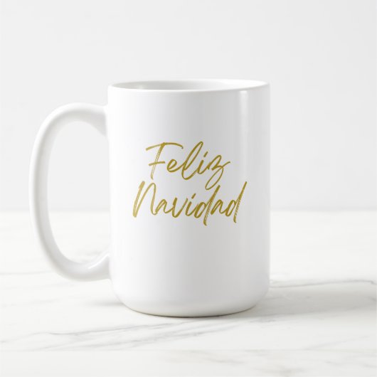 Mug Message de Feliz Navidad (Gauche)