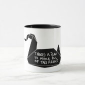 Mug Message de grue d'évasion (Centre)