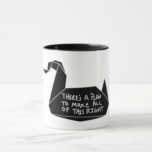 Mug Message de grue d'évasion (Centre)