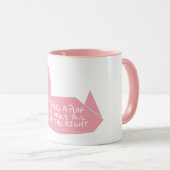 Mug Message de grue d'évasion (Devant droit)