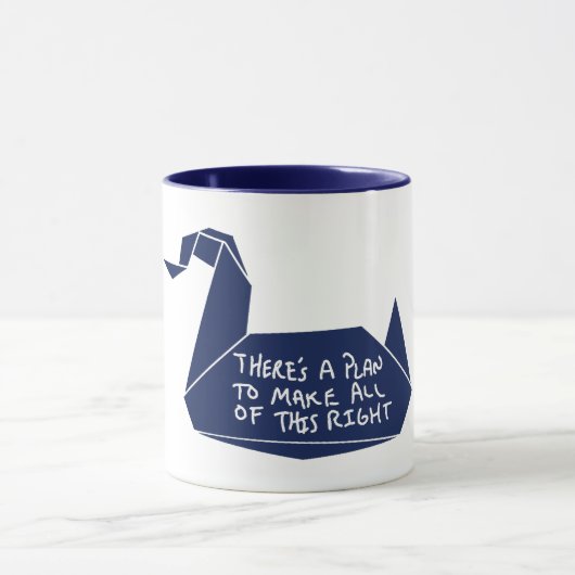 Mug Message de grue d'évasion (Centre)