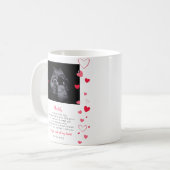 Mug Message de la Saint-Valentin pour Papa à venir de (Devant gauche)