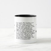 Mug Message de l'infirmière Merci (Centre)