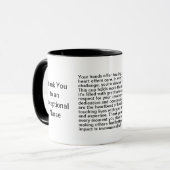 Mug Message de l'infirmière Merci (Devant gauche)