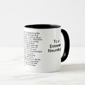 Mug Message de Merci neurologue (Devant droit)