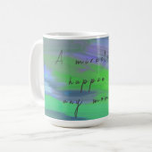 Mug Message de miracle d'art inspiré (Devant gauche)