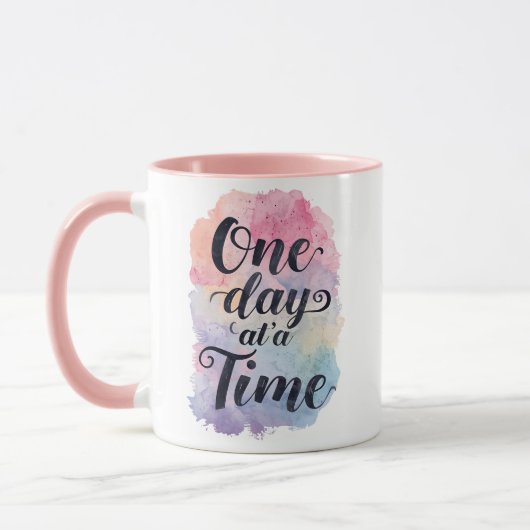 Mug Message de motivation à l'aquarelle douce (Gauche)