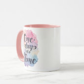 Mug Message de motivation à l'aquarelle douce (Devant gauche)