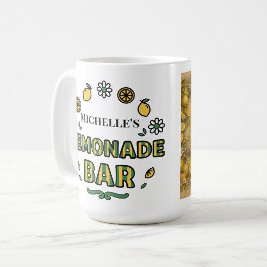 Mug Message de nom personnalisé Lemon Grove Lemonade B (Devant gauche)
