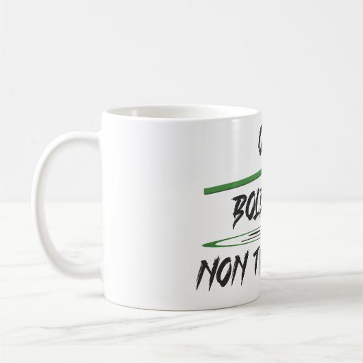 Mug Message de plaisanterie sur les graphiques et les  (Gauche)