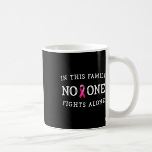 Mug Message de sensibilisation au cancer du sein Ruban