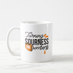 Mug Message de vie positif - Transformer l'acide en su