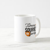 Mug Message de vie positif - Transformer l'acide en su (Devant droit)