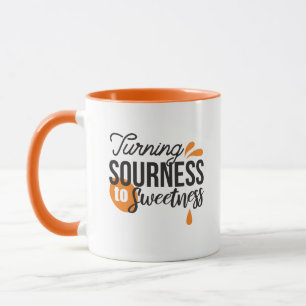 Mug Message de vie positif - Transformer l'acide en su