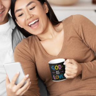 Mug Message divin : Dieu est l'amour flèches