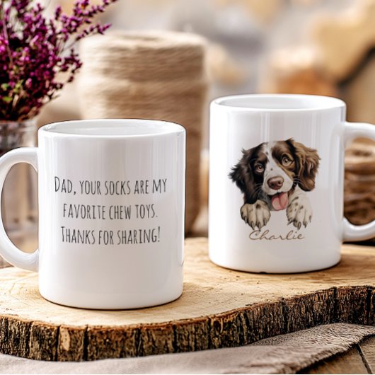 Mug Message drôle d'appréciation de chien, papa de chi
