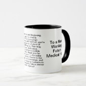 Mug Message du Merci étudiant Médicale (Devant droit)
