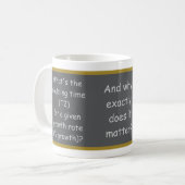 Mug Message et équation du "Temps de doublement" (Devant gauche)