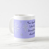 Mug Message flocon de neige (Devant gauche)