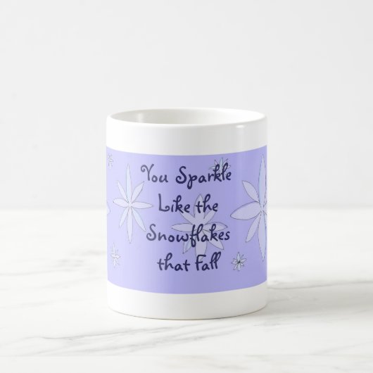 Mug Message flocon de neige (Centre)