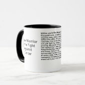 Mug Message inspirant le cancer (Devant gauche)
