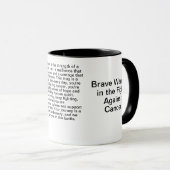 Mug Message inspirant le cancer (Devant droit)
