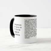 Mug Message inspirant sur le diabète (Devant gauche)