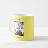 Mug Message jaune clair d'une photo (Devant gauche)