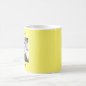 Mug Message jaune clair d'une photo (Centre)