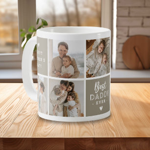 Mug Message 'Meilleur Papa du Monde' Collage personnal