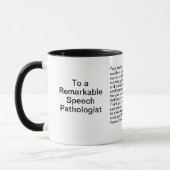 Mug Message Merci du Pathologiste (Gauche)