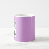 Mug Message mignon d'une photo clair violet (Centre)