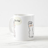 Mug Message Nom Fantôme Rétro Halloween (Devant gauche)